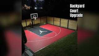 Le terrain de basket 3x3 carrele le revêtement de sol extérieur d'arrière-cour