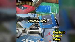 Tuiles faites sur commande de terrain de basket de PP faciles à installer