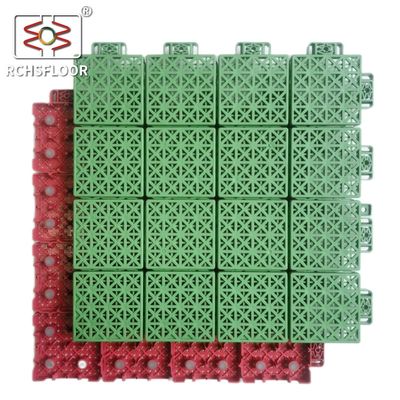 Carreaux de plancher en PVC de 34*34 cm, résistants au glissement, carreaux de terrain de pickleball