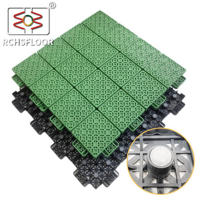 Carreaux de jardin vert jaune 414g/pièce Carreaux de plancher de sport