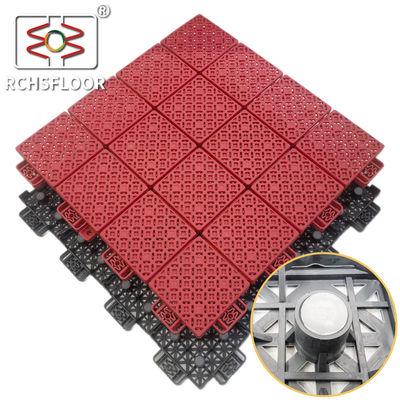 CE PP Carreaux de cour de jardin en plastique pour salle de sport