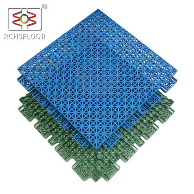 OEM ODM Carreaux de cour de jardin 204.5g Poids Carreaux de sol en plastique entrelacés