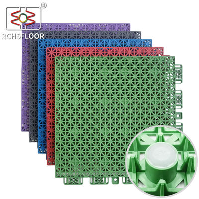 Cour de basket-ball extérieure résistante aux intempéries Mat 1,27 cm Carreaux de cour de pickleball extérieur
