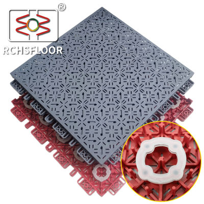 Salles de sport PP modulaires Carreaux de sport Cour de tennis de basket-ball Carreaux en plastique