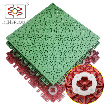 Logo personnalisé PP Carreaux de sport modulaires en plastique