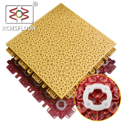 OEM ODM Cour de basket-ball Carreaux en plastique PP Parquet de sol CE RoSH