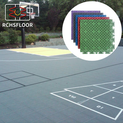 Mat de terrain de basket-ball en plein air avec des carreaux de polypropylène résistant au glissement
