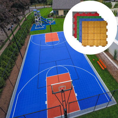 PP 3x3 Carreaux de cour intérieure Plancher de cour de basket-ball de cour extérieure