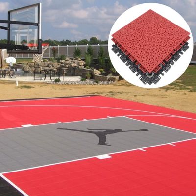 Pp Pvc Sport extérieur Volley-ball entrelacés Cour de badminton Cour de basket-ball Carreaux