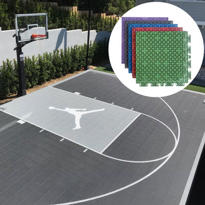 Pp en plastique en plein air Basketball demi-court Sports Carreaux de plancher 3x3