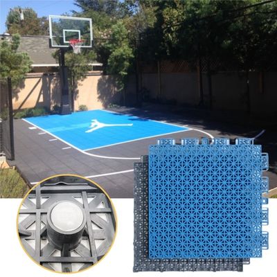 Cour de tennis en extérieur en interlocking Pickleball Cour de sport plancher Carreaux plancher de cour de basket-ball