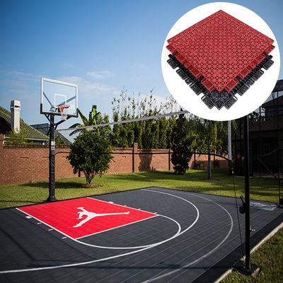 Sports intérieurs Cour de basket-ball de badminton extérieur Carreaux de sol enroulés