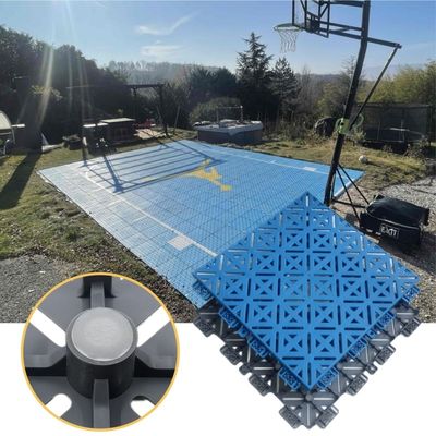 Bien perméable modulaire de sport en plein air carreaux de basket-ball Cour de plancher Diy Cour de sport