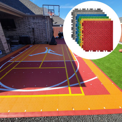 Tennis en extérieur Pickleball Cour de basket-ball Carreaux de plancher de sport entrelacés