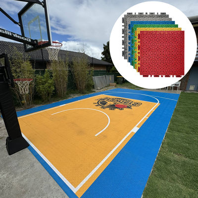 Pvc en vinyle Pp entrelacés Pickleball Carreaux de plancher de demi-court de basket-ball en plein air