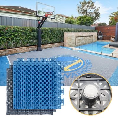 Logo mobile Diy Basketball en plein air cour de pickleball tapis de sol sportif enroulé